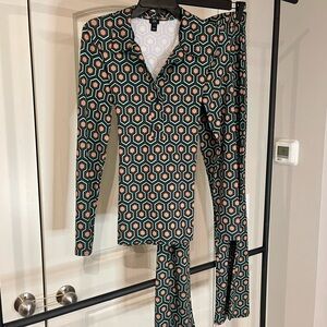 River Island Geometric Print Pant Suit